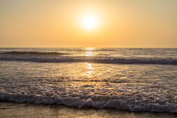 Beautiful sunset over the ocean