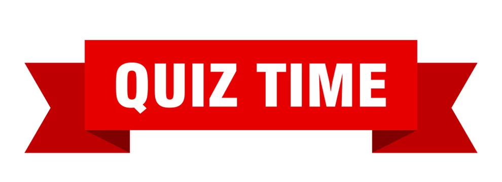 quiz time ribbon. quiz time isolated band sign. quiz time banner