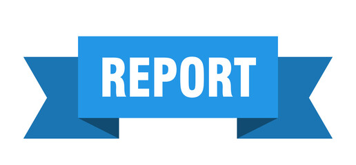 report ribbon. report isolated band sign. report banner