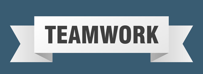 teamwork ribbon. teamwork isolated band sign. teamwork banner