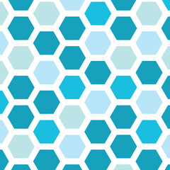 sea hexagon mosaic pattern- vector illustration