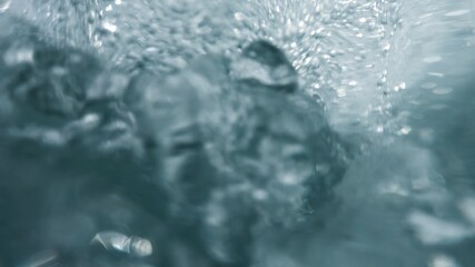 Air Bubbles Underwater, Natural Under Water background scene
