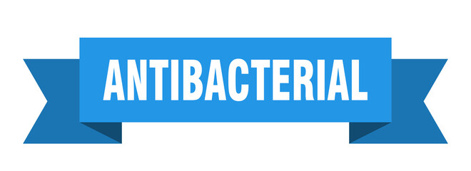 antibacterial ribbon. antibacterial isolated band sign. antibacterial banner