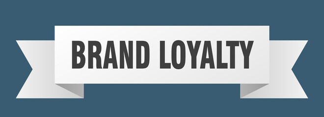 brand loyalty ribbon. brand loyalty isolated band sign. brand loyalty banner