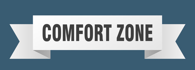 comfort zone ribbon. comfort zone isolated band sign. comfort zone banner
