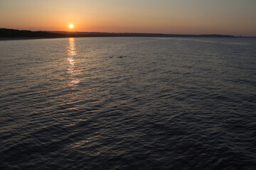 Sunset.