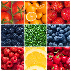 Fruits and Vegetables, Healthy food backgrounds