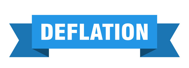 deflation ribbon. deflation isolated band sign. deflation banner