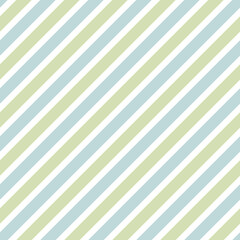Blue and green seamless diagonal striped pattern, vector illustration. Seamless pattern with pastel colorful lines on white background. Abstract kids geometric background