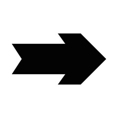 thick arrow icon, silhouette style