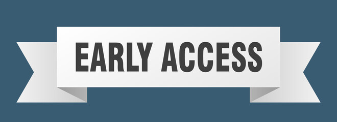 early access ribbon. early access isolated band sign. early access banner