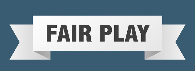 fair play ribbon. fair play isolated band sign. fair play banner