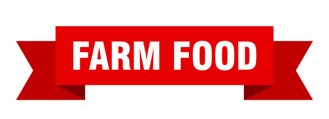 farm food ribbon. farm food isolated band sign. farm food banner