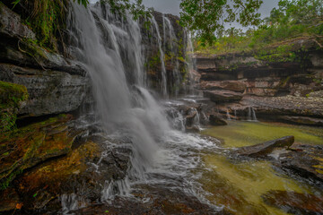 The rainbow river or five colors river is in Colombia one of the most beautiful nature places, is called Crystal Canyon