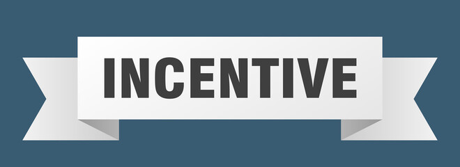 incentive ribbon. incentive isolated band sign. incentive banner