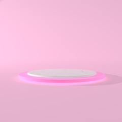 abstraction podium for products. 3d rendering