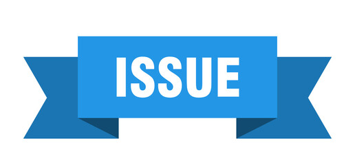 issue ribbon. issue isolated band sign. issue banner