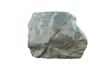 Marble rock isolated on a white background. Marble for seating stone and garden decoration. 