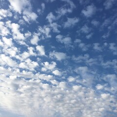 blue sky with clouds