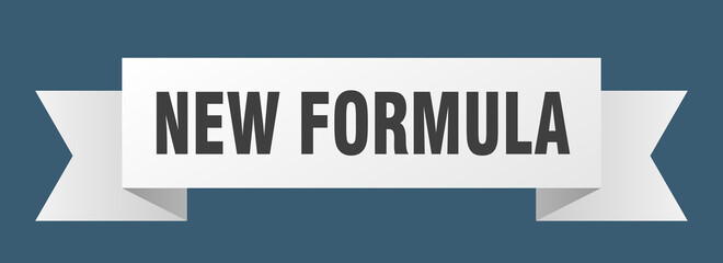 new formula ribbon. new formula isolated band sign. new formula banner