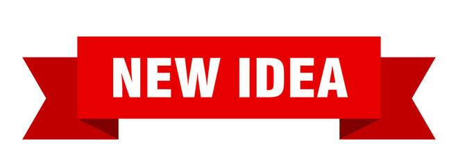 new idea ribbon. new idea isolated band sign. new idea banner