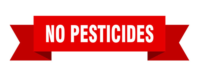 no pesticides ribbon. no pesticides isolated band sign. no pesticides banner