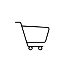 Shopping Cart Icon, flat design best vector icon