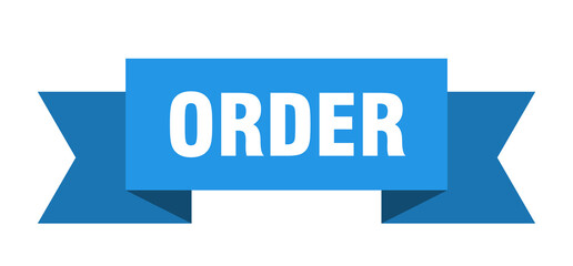 order ribbon. order isolated band sign. order banner