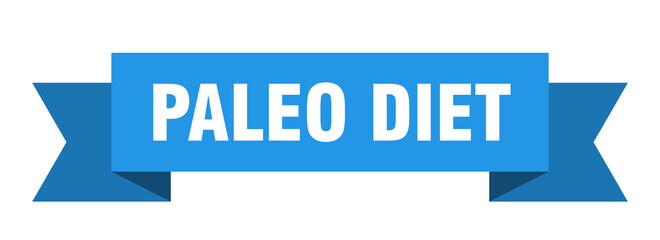paleo diet ribbon. paleo diet isolated band sign. paleo diet banner