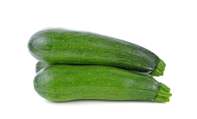 Zucchini cucumber isolated on white background
