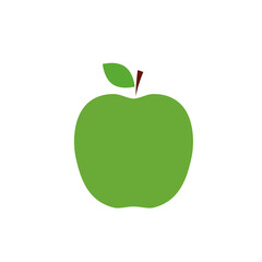 manzana vector diseño ilustración fruta dulce verde