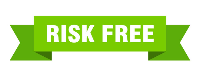 risk free ribbon. risk free isolated band sign. risk free banner