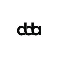 dda letter original monogram logo design