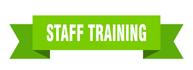 staff training ribbon. staff training isolated band sign. staff training banner