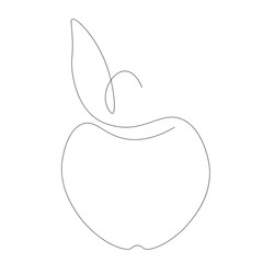 Apple fruit icon or logo, vector illustration