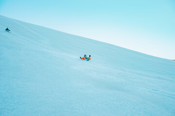 snowboarder on the slope