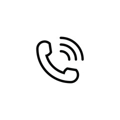 Vector Telephone Solid Glyph Flat icon
