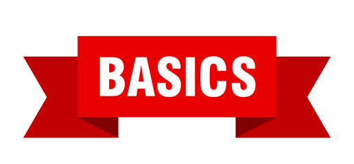 basics ribbon. basics isolated band sign. basics banner