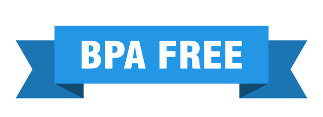bpa free ribbon. bpa free isolated band sign. bpa free banner