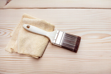 Equipment to glaze a wooden board with oil