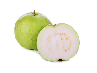 Fototapeta na wymiar Ripe guava on white background
