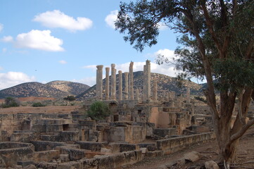 Ancient ruins of Ptolemais near Benghazi, Libya
