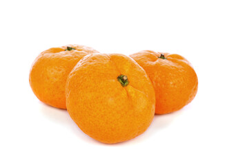 Orange fruit isolated on white background