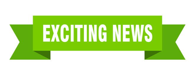 exciting news ribbon. exciting news isolated band sign. exciting news banner