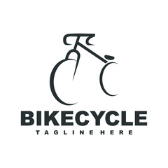 simple bicycle creative logo