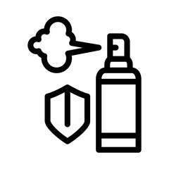 aroma spray bottle icon vector. aroma spray bottle sign. isolated contour symbol illustration