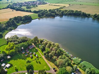 Hohenfelden reservoir in wonderful weather