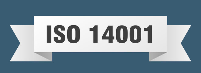 iso 14001 ribbon. iso 14001 isolated band sign. iso 14001 banner