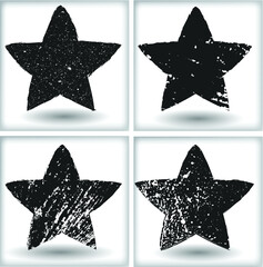 grunge texture vector stars