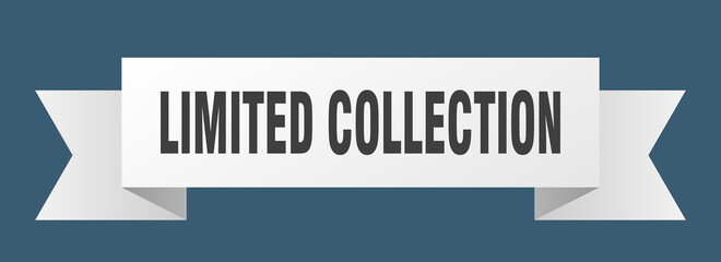 limited collection ribbon. limited collection isolated band sign. limited collection banner